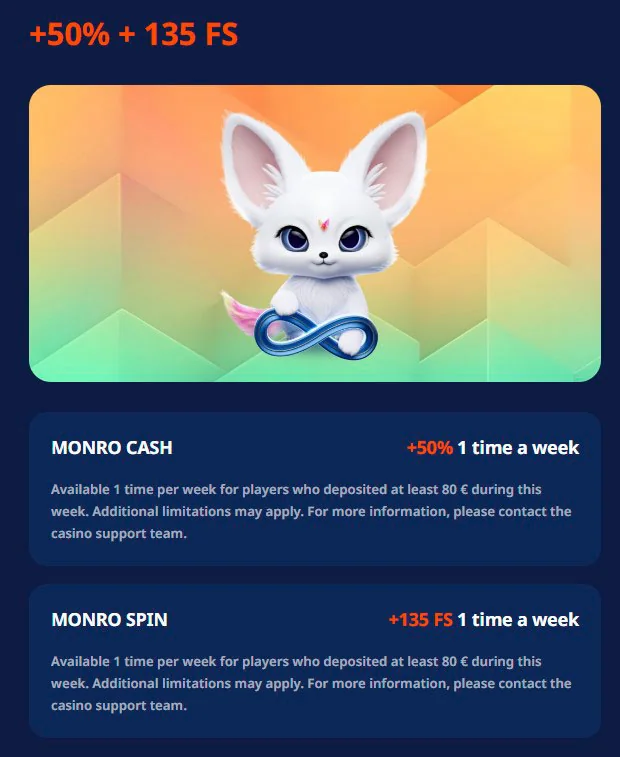 Monro Cash Bonus Monro Casino